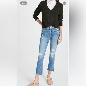 MOTHER The Insider Crop Step Fray Jeans size 29